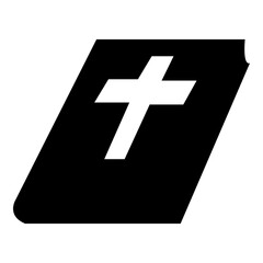 Obraz premium Bible book symbol icon illustration
