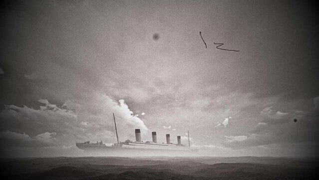 Titanic 1912 3D Video Animation