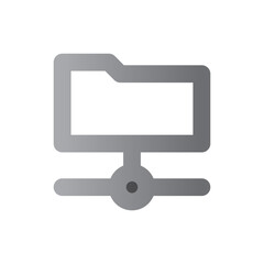 server two tone gradient icon