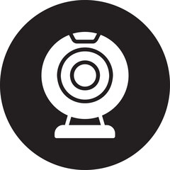 webcam glyph icon