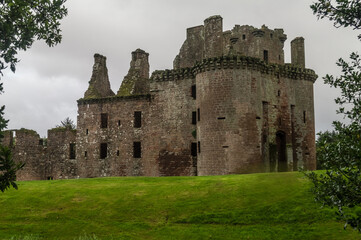 Fototapeta na wymiar Caerlaverock Castle in Scotland, UK