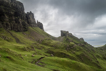 Amazing landscape of the Isle of Skye, Scottish Highlands, UK