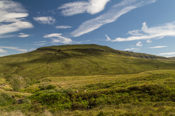 Amazing landscape of the Isle of Skye, Scottish Highlands, UK
