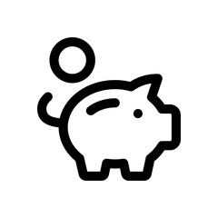 coin line icon