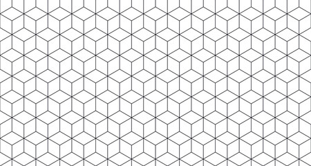 seamless cube pattern, hexagon texture isolated on transparent background, cut out, png, illustration.