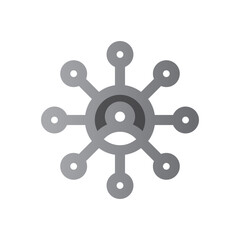 Obraz premium social network two tone gradient icon