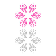 Creative Ornamental Mandalas isolated on White