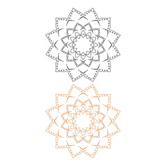 Ornamental Mandala Set Sign, Symbol, Logo Vector