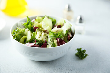 Healthy mixed leaf salad