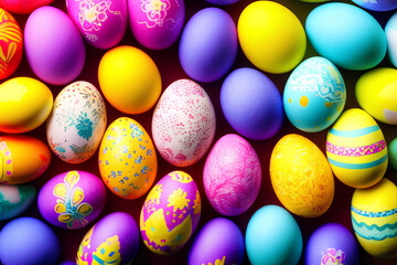 Fototapeta na wymiar easter eggs abstract background