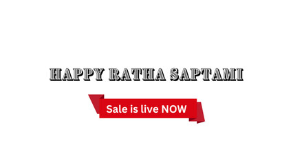 Happy Ratha Saptami Wish with Sale is live now banner