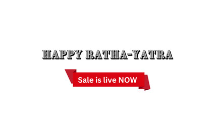 Happy Ratha-Yatra Wish with Sale is live now banner