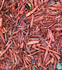 mulch red wood chopped bark chips seamless texture background