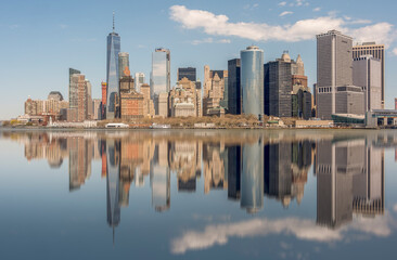 Fototapeta na wymiar Reflection Manhattan 