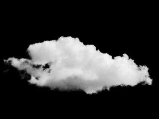 Cloud, fog, or smoke isolated on black background. Royalty high-quality free stock photo  image of white cloudiness, clouds, mist or smog overlays on black backgrounds. Copy space for design
