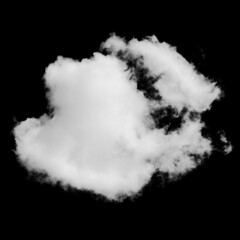Cloud, fog, or smoke isolated on black background. Royalty high-quality free stock photo  image of white cloudiness, clouds, mist or smog overlays on black backgrounds. Copy space for design