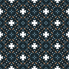 Abstract tileable geometric pattern. A seamless background, vintage texture.	
