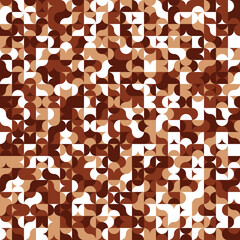 Geographic random color illustration design