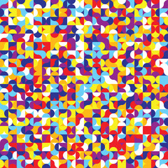 Geographic random color illustration design