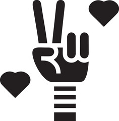 Obraz premium Love icon symbol vector image. Illustration of the valentine day symbol. EPS 10 