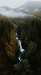cascade falls in BC, Canada