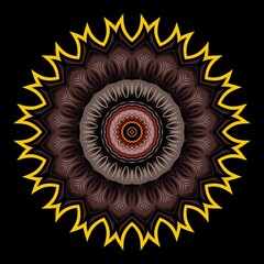 Mandala abstract ornate ornamental concept for element design