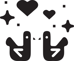 Love icon symbol vector image. Illustration of the valentine day symbol. EPS 10	
