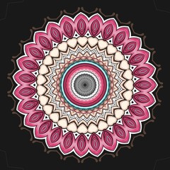 Mandala abstract ornate simple concept for element design