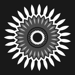 Mandala abstract ornate simple concept for element design