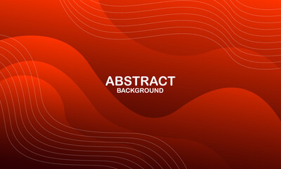 Abstract red wave background. Vector illustration