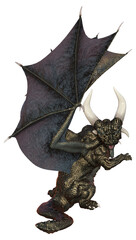 Fototapeta premium 3D Rendering Fairy Tale Dragon on White