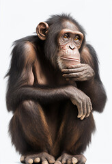 Thoughtful Chimpanzee. generative AI