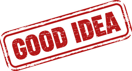 Good idea sign stamp label