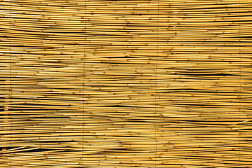 Texture of oriental bamboo curtains. Abstract background.