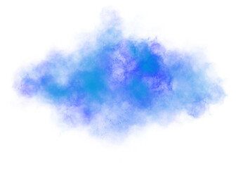 blue dust smoke abstract particles