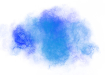 blue abstract dust smoke