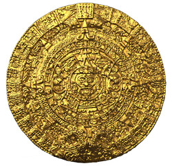 Mayan, aztec symbols calendar. PNG transparency