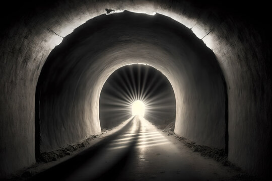 The light at the end of the tunnel, illustrated