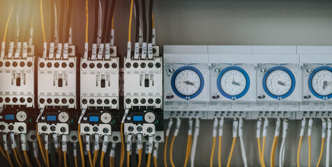 Electrical control panel and equipment.