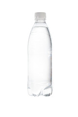 bottle of plastic water isolated on white background