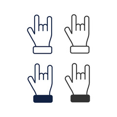 Sign of honour icon. Thumb symbol vector ilustration.