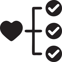 Obraz premium Love icon symbol vector image. Illustration of the valentine day symbol. EPS 10