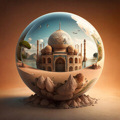 dome of the mosque, Generative Ai