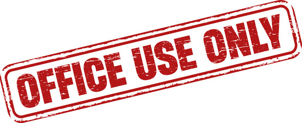 Office use only red stamp