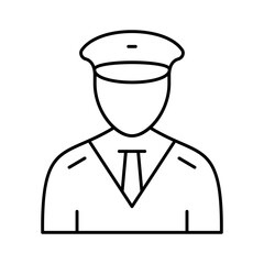  Car driver Vector Icon easily modified

