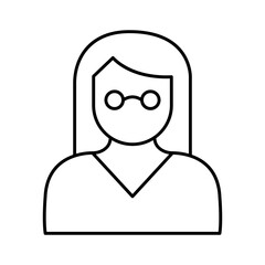 Lady Vector Icon easily modified

