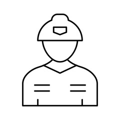 Miner Vector Icon easily modified

