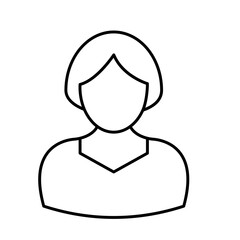 Lady Vector Icon easily modified

