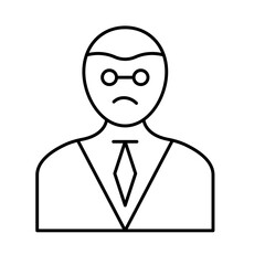 Gentleman Vector Icon easily modified

