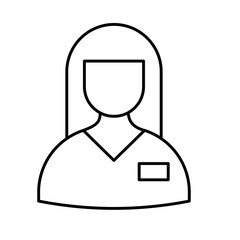 Lady Vector Icon easily modified

